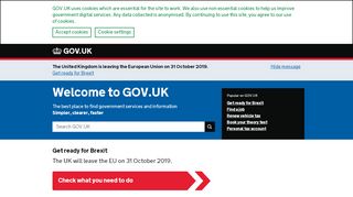
                            11. Welcome to GOV.UK