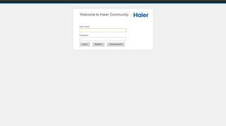 
                            9. Welcome to Haier Community.