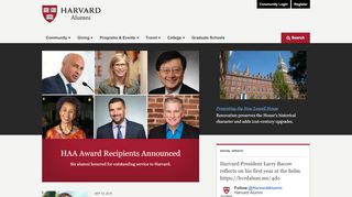 
                            6. Welcome to Harvard Alumni