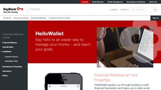 
                            7. Welcome to HelloWallet | KeyBank