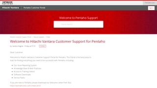 
                            4. Welcome to Hitachi Vantara Customer Support for Pentaho – Pentaho ...