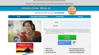 
                            5. Welcome to Horizon Gold!