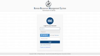 
                            7. :: Welcome to HRMS Odisha :: - Login to your Account