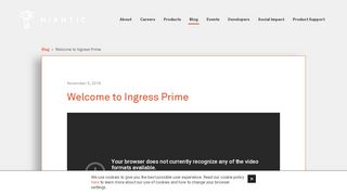 
                            8. Welcome to Ingress Prime – Niantic