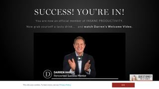 
                            3. Welcome to INSANE PRODUCTIVITY - Darren Hardy