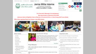 
                            1. Welcome to Jamia Millia Islamia - A Central University