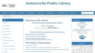 
                            1. Welcome to JPL Online! — Jacksonville Public Library