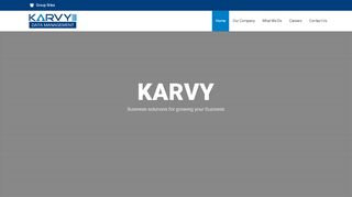 
                            9. Welcome to Karvy Data Management Services Limited