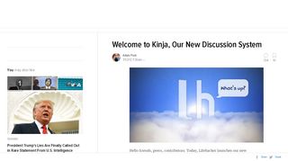 
                            5. Welcome to Kinja, Our New Discussion System - Lifehacker