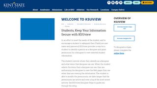 
                            11. Welcome to KSUview | Kent State University