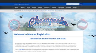 
                            1. Welcome to Member Registration - chrva