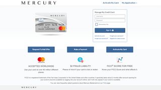 
                            5. Welcome to Mercury Mastercard®