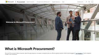 
                            6. Welcome to Microsoft Procurement