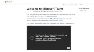 
                            2. Welcome to Microsoft Teams | Microsoft Docs