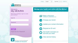 
                            4. Welcome to Molina’s ePortal – Member Self Services