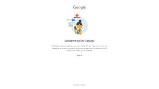 
                            10. Welcome to My Activity - Google