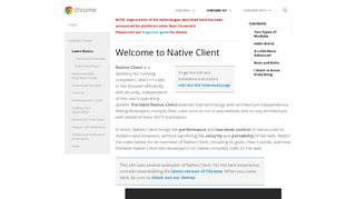 
                            8. Welcome to Native Client - Google Chrome