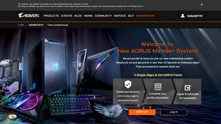 
                            3. Welcome to New AORUS Member System! | AORUS Member