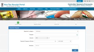 
                            1. Welcome to Non-Tax Receipt Portal - Bharat Kosh