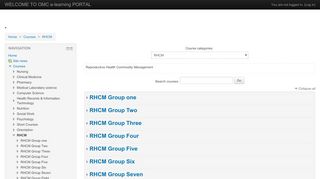 
                            6. WELCOME TO OMC e-learning PORTAL: RHCM