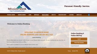 
                            6. Welcome to Online Banking – Mission Bank