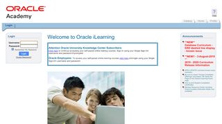 
                            9. Welcome to Oracle iLearning - Login