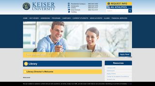 
                            1. Welcome to Our Library | Keiser University