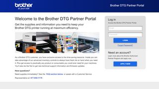 
                            2. Welcome to our site - Brother Partner Portal