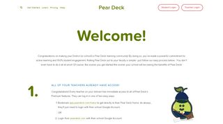 
                            4. Welcome to Pear Deck — Pear Deck