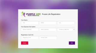 
                            6. Welcome to Purple Life - Registration