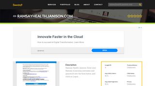 
                            3. Welcome to Ramsayhealth.janison.com - Ramsay Training Institute