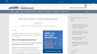 
                            2. Welcome to SAFe® 4.6 for Lean Enterprises! – Scaled Agile Framework