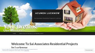 
                            5. Welcome To Sai Associates Residential Projects In Lucknow