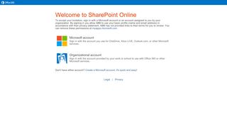 
                            2. Welcome to SharePoint Online - Sign in to your account