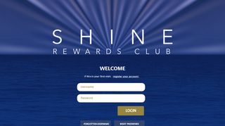 
                            5. Welcome to SHINE - Landing Page