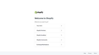 
                            5. Welcome to Shopify