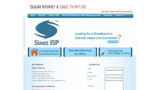 
                            1. Welcome To Sinetonline :: Plans & Tariff