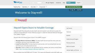 
                            1. Welcome to Staywell | WellCare