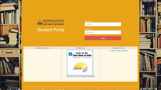 
                            3. Welcome to Student Portal...