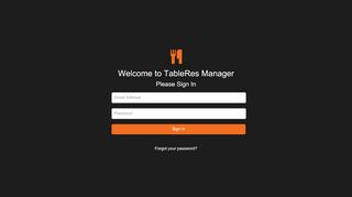
                            1. Welcome to TableRes Manager