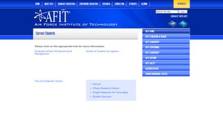 
                            1. Welcome to the Air Force Institute of Technology / Current ... - AFIT