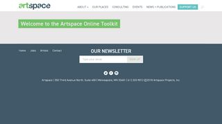 
                            4. Welcome to the Artspace Online Toolkit | Artspace