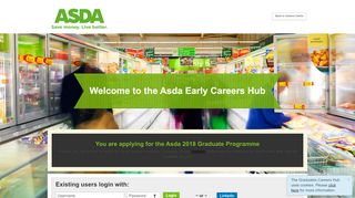 
                            2. Welcome to the Asda Career Center - Register or Login