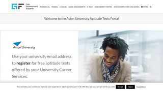 
                            9. Welcome to the Aston University Aptitude Tests Portal - Graduates First