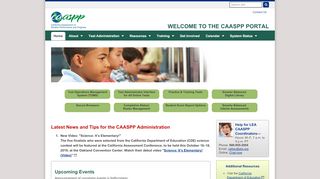 
                            5. Welcome to the CAASPP Website