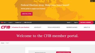 
                            1. Welcome to the CFIB member portal. - Canadian …