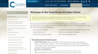 
                            9. Welcome to the CountyCare Provider Portal - CountyCare