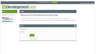 
                            2. Welcome to the eDevelopment.scot login page