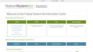 
                            11. Welcome to the Federal Student Aid ... - Support Home Page