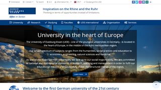 
                            1. Welcome to the first German university of the ... - uni-due.de